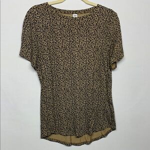 Old Navy Luxe Leopard Print Tee